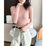 袖ボタン リブニットトップス レディース | Miniministore | 詳細画像14 