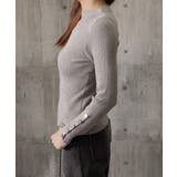 袖ボタン リブニットトップス レディース | Miniministore | 詳細画像21 