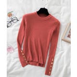 袖ボタン リブニットトップス レディース | Miniministore | 詳細画像34 