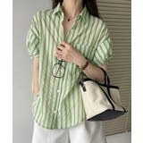 ストライプ半袖シャツレディース体型カバー | Miniministore | 詳細画像7