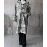 トグルボタンロングコートチェック柄コート | Miniministore | 詳細画像13 