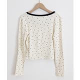 ドット柄トップス レイヤード風カットソー | Miniministore | 詳細画像18 