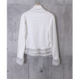 ドット柄 レースフリルトップスハイネック | Miniministore | 詳細画像19 