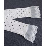 ドット柄 レースフリルトップスハイネック | Miniministore | 詳細画像22 