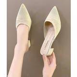 ニットミュールパンプス チャンキーヒール | Miniministore | 詳細画像11