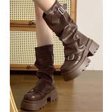 ショートブーツ 厚底カバーミドルブーツ | Miniministore | 詳細画像16 