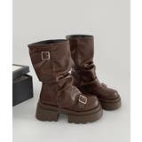 ショートブーツ 厚底カバーミドルブーツ | Miniministore | 詳細画像28 