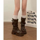 ショートブーツ 厚底カバーミドルブーツ | Miniministore | 詳細画像8 