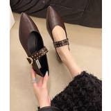 スタッズ付きメアリージェーンパンプス浅口 | Miniministore | 詳細画像2 