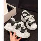 レースアップスニーカーサンダル厚底靴美脚 | Miniministore | 詳細画像14 