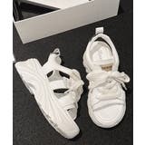 レースアップスニーカーサンダル厚底靴美脚 | Miniministore | 詳細画像18 