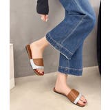 スクエアトゥ フラットサンダルレディース | Miniministore | 詳細画像11