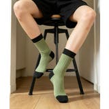 配色リブクルーソックスレディース靴下定番 | Miniministore | 詳細画像19