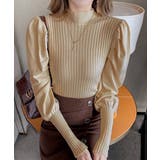 ボトルネックニットトップス 袖口金ボタン | Miniministore | 詳細画像12 