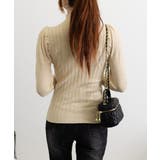 ボトルネックニットトップス 袖口金ボタン | Miniministore | 詳細画像19 