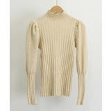 ボトルネックニットトップス 袖口金ボタン | Miniministore | 詳細画像22 