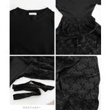 リボン柄フレアワンピース ウエストマーク | Miniministore | 詳細画像16 