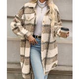 ボアジャケット韓国風チェックカーディガン | Miniministore | 詳細画像8 