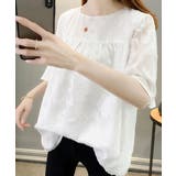 フレア袖シフォンブラウス レディース夏服 | Miniministore | 詳細画像8 