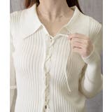 レースアップ リブニットトップス 韓国風 | Miniministore | 詳細画像14 