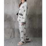 リボン柄 フリースルームウエア上下セット | Miniministore | 詳細画像21 