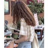 マルチボーダーTシャツ 半袖カットソー夏 | Miniministore | 詳細画像12 