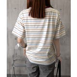 マルチボーダーTシャツ 半袖カットソー夏 | Miniministore | 詳細画像15 