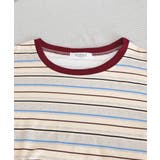 マルチボーダーTシャツ 半袖カットソー夏 | Miniministore | 詳細画像21 