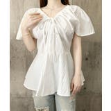 ペプラムブラウス ウエストマークトップス | Miniministore | 詳細画像20
