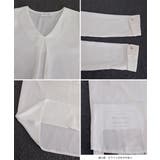 Vネックシフォンブラウス タックブラウス | Miniministore | 詳細画像19 