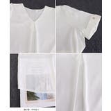 半袖シャツブラウスレディースVネック夏服 | Miniministore | 詳細画像19 