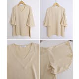 Vネックシフォンブラウス フレアスリーブ | Miniministore | 詳細画像22 