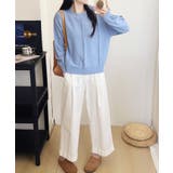 ニットトップス 秋冬クルーネックセーター | Miniministore | 詳細画像7
