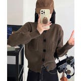 ショート丈ニットカーディガンポケット付き | Miniministore | 詳細画像1 