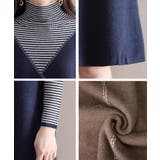 レイヤード風ニットワンピース レディース | Miniministore | 詳細画像14 