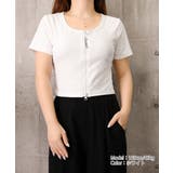 ジッパートップス韓国風ショート丈tシャツ | Miniministore | 詳細画像15