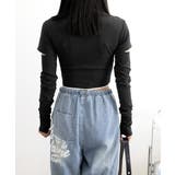 長袖Tシャツ 袖カットアウト カットソー | Miniministore | 詳細画像17