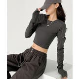 長袖Tシャツ 袖カットアウト カットソー | Miniministore | 詳細画像7