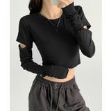 長袖Tシャツ 袖カットアウト カットソー | Miniministore | 詳細画像8