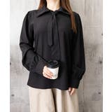 ネクタイ付きシャツブラウスレディース長袖 | Miniministore | 詳細画像14 