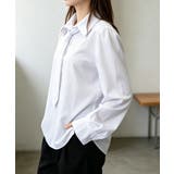 ネクタイ付きシャツブラウスレディース長袖 | Miniministore | 詳細画像4 