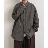 ストライプ柄シャツ メンズ秋冬シャツ長袖 | AsaAura | 詳細画像14