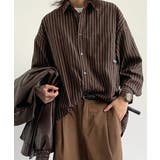 ストライプ柄シャツ メンズ秋冬シャツ長袖 | AsaAura | 詳細画像2