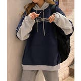 裏起毛 レイヤード風 パーカーレディース | Miniministore | 詳細画像2