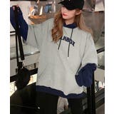 裏起毛 レイヤード風 パーカーレディース | Miniministore | 詳細画像7