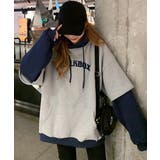 裏起毛 レイヤード風 パーカーレディース | Miniministore | 詳細画像8
