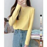 ラウンドネックニットトップス レディース | Miniministore | 詳細画像1