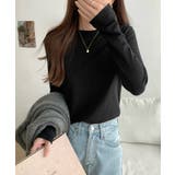 ラウンドネックニットトップス レディース | Miniministore | 詳細画像7