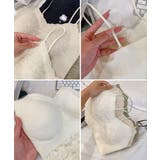 カップ付きブラトップ レースキャミソール | Miniministore | 詳細画像17 