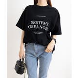 ロゴプリントTシャツ 半袖韓国風トップス | Miniministore | 詳細画像13